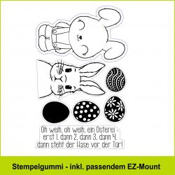 Oh weih -Osterhase - Stempelgummi